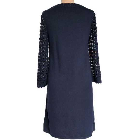 🌸host pick🌸 Lilly Pulitzer Karina merino wool sweater dress, crochet sleeves - Picture 3 of 16